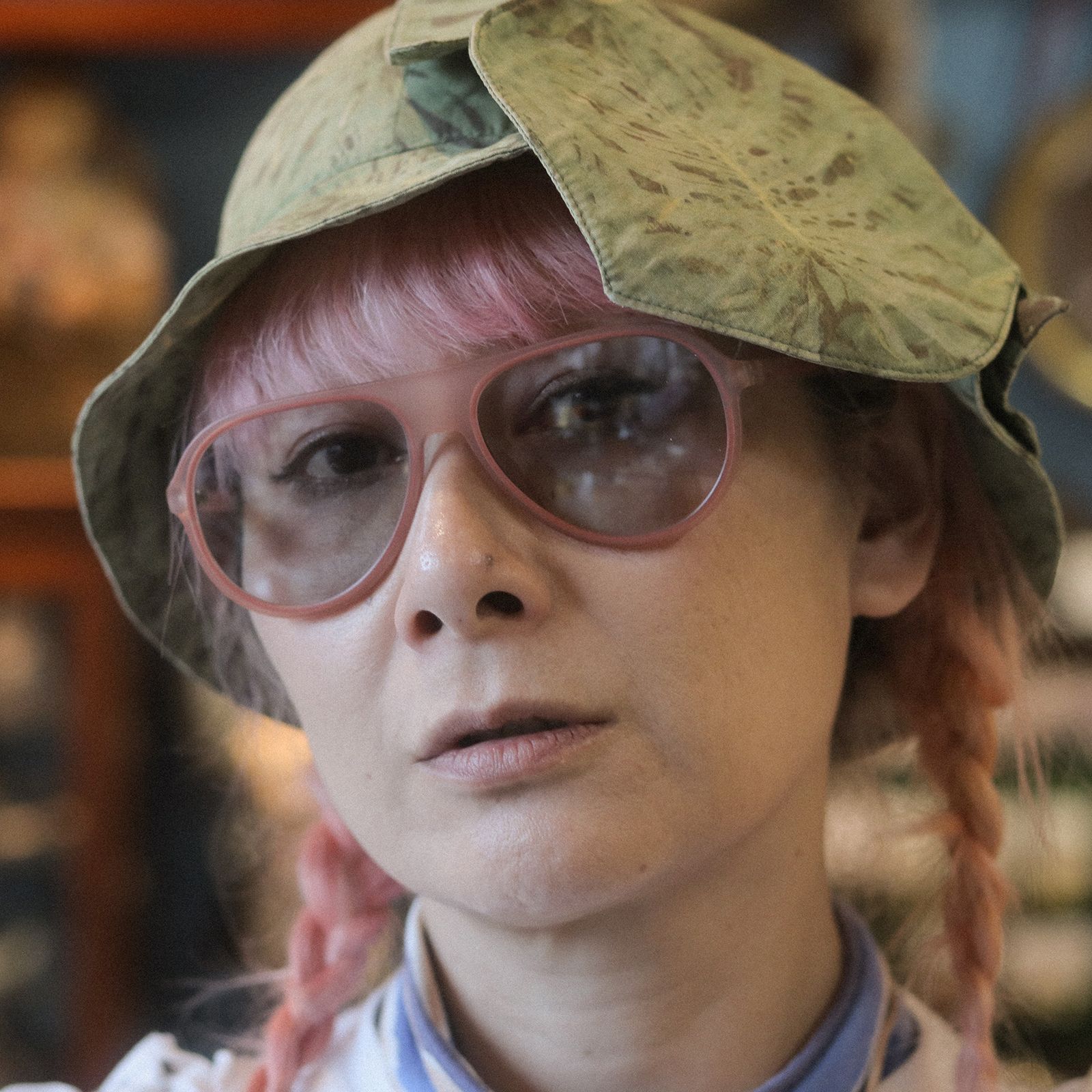 「Robyn」POLYFONIA STUDIO Session "Carole Baijings  Ciqi" Sunglasses Red Blush x Light Gray Lens