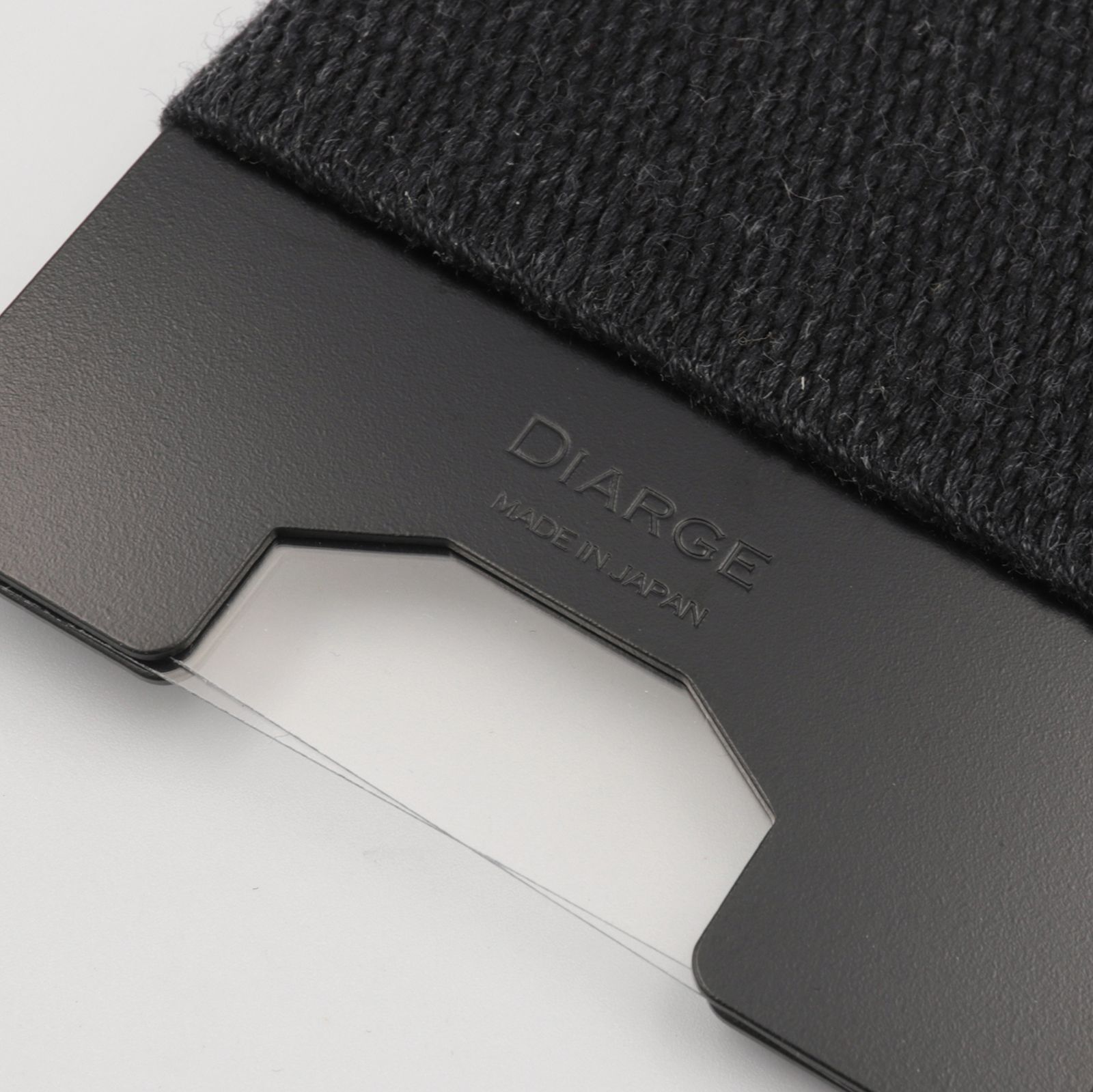「METAL PLATE CARD HOLDER」カードケース ブラック