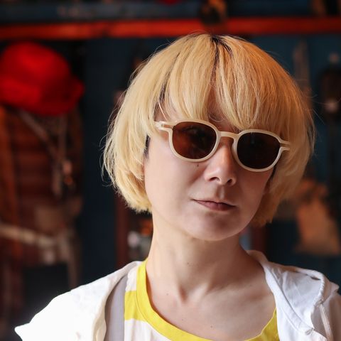 「HEIN」 POLYFONIA STUDIO Session "PIET HEIN EEK × Ciqi" Sunglasses WHITE×Brown Lens