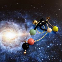 「STICK Atome」ピアス（片耳）【La cosmologie de sachikoism】