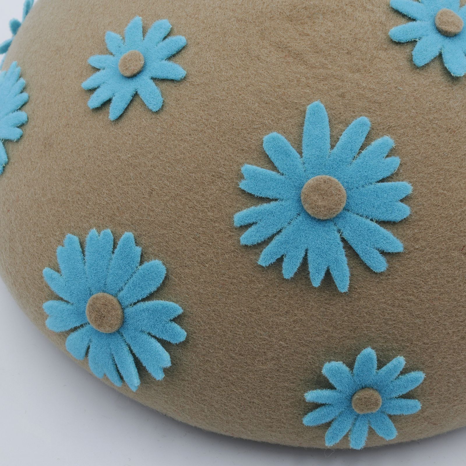 【送料無料対象外】アシンメトリープチトーク ベージュ×ターコイズブルー