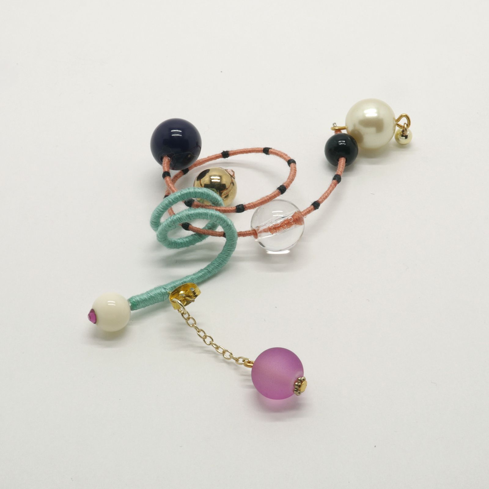 「STICK Atome」ピアス（片耳）【La cosmologie de sachikoism】