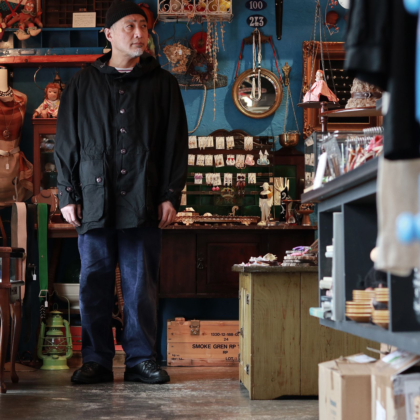 「スウェーデン軍 M62 スノーパーカ」ユーズド 後染めブラック スウェーデン 1960-80s