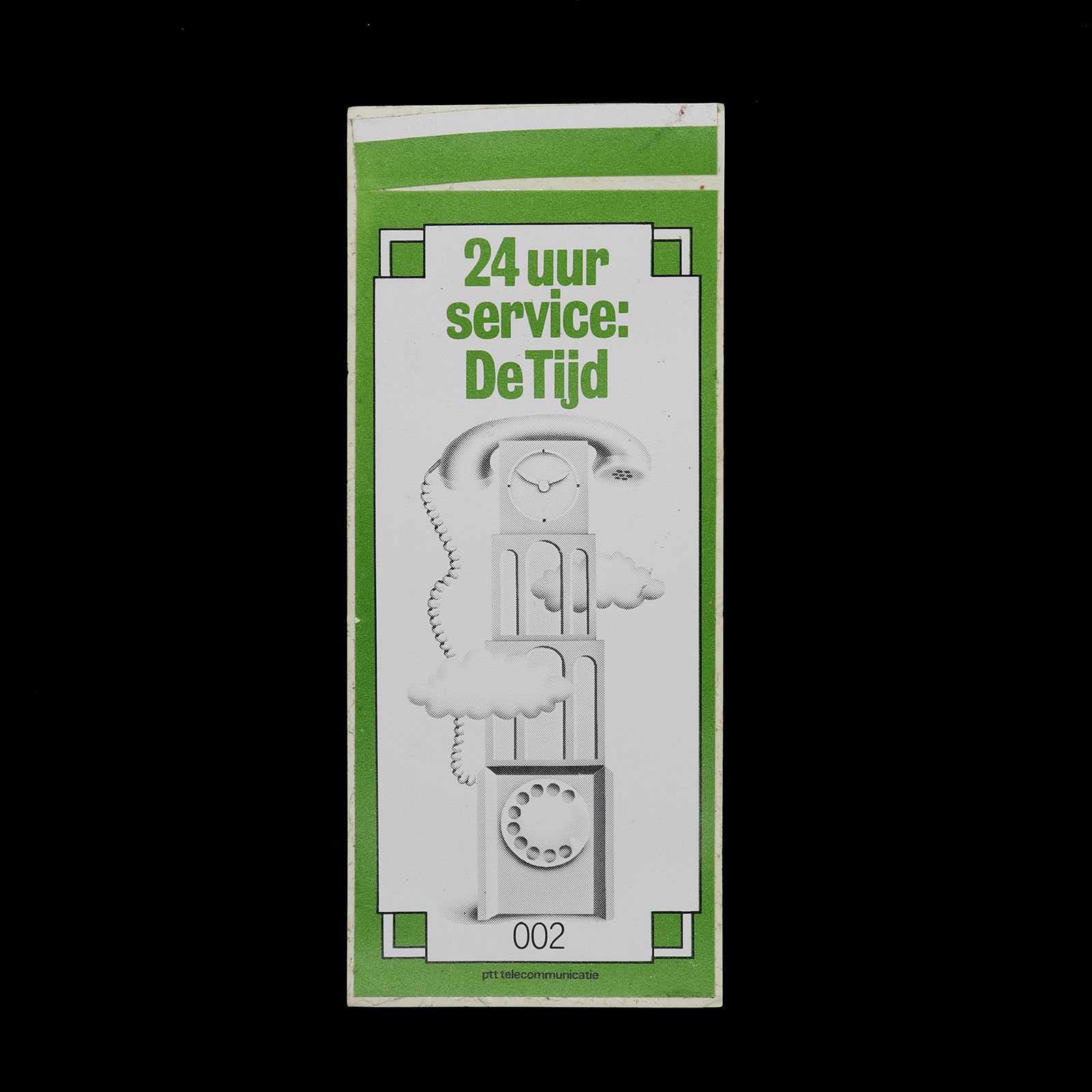 「24 uur Service De Tijd」ヴィンテージステッカー ヨーロッパ