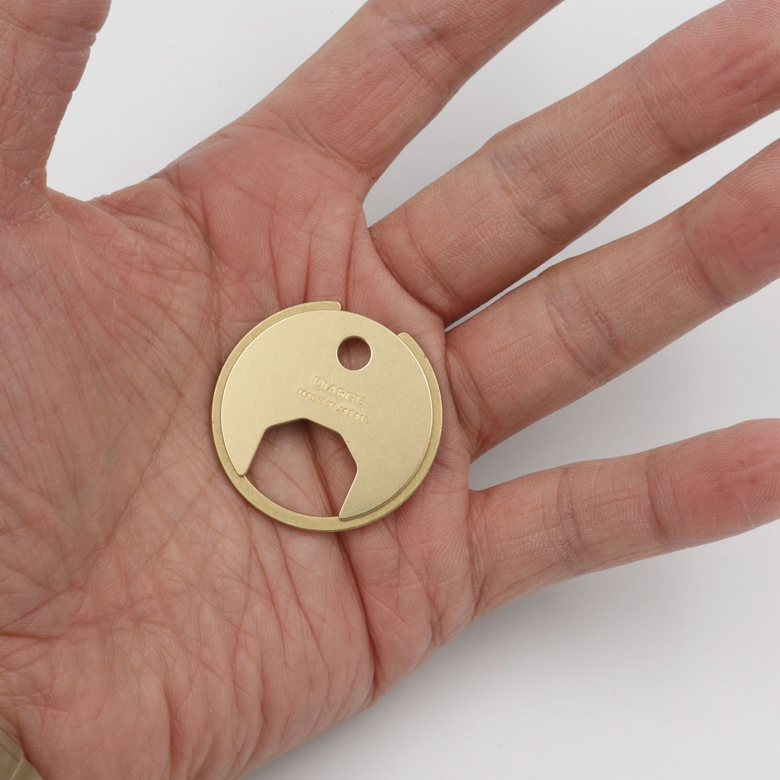 「BRASS CIRCLE KEYRING」キーリング ゴールド