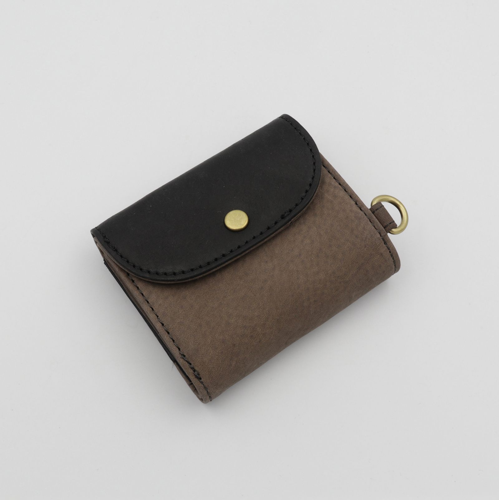 「PUFU」コンパクト財布 グレー