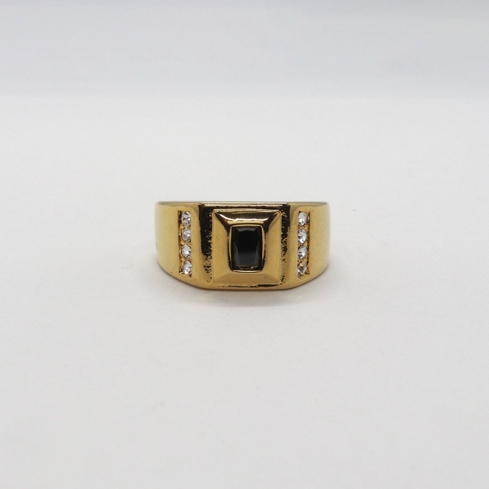 「スクエアブラック」デッドストックリング イギリス