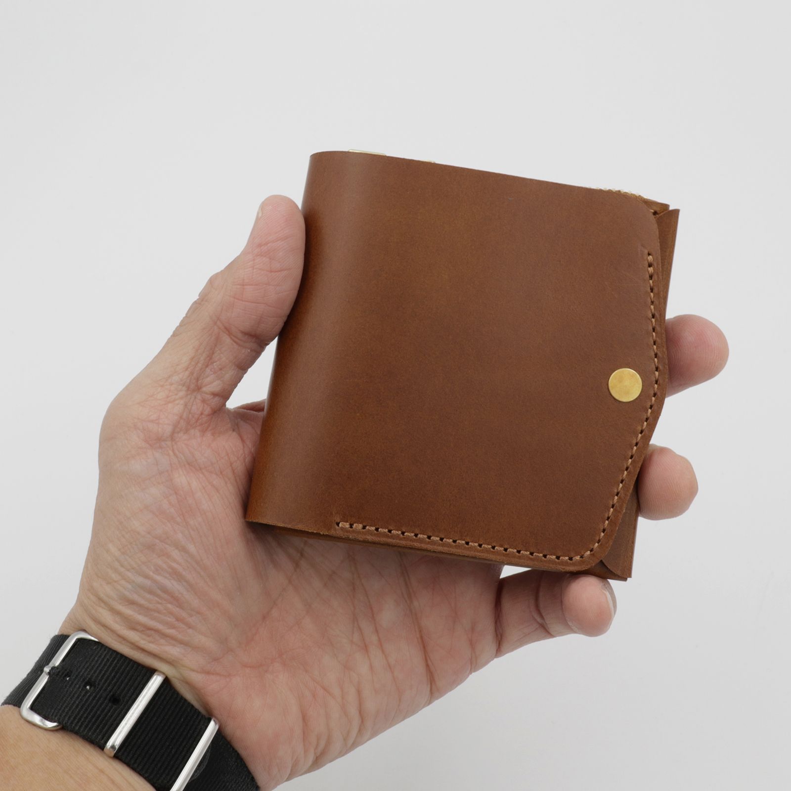 「小さく薄い財布SAKU ver.3 Buttero」darknavy