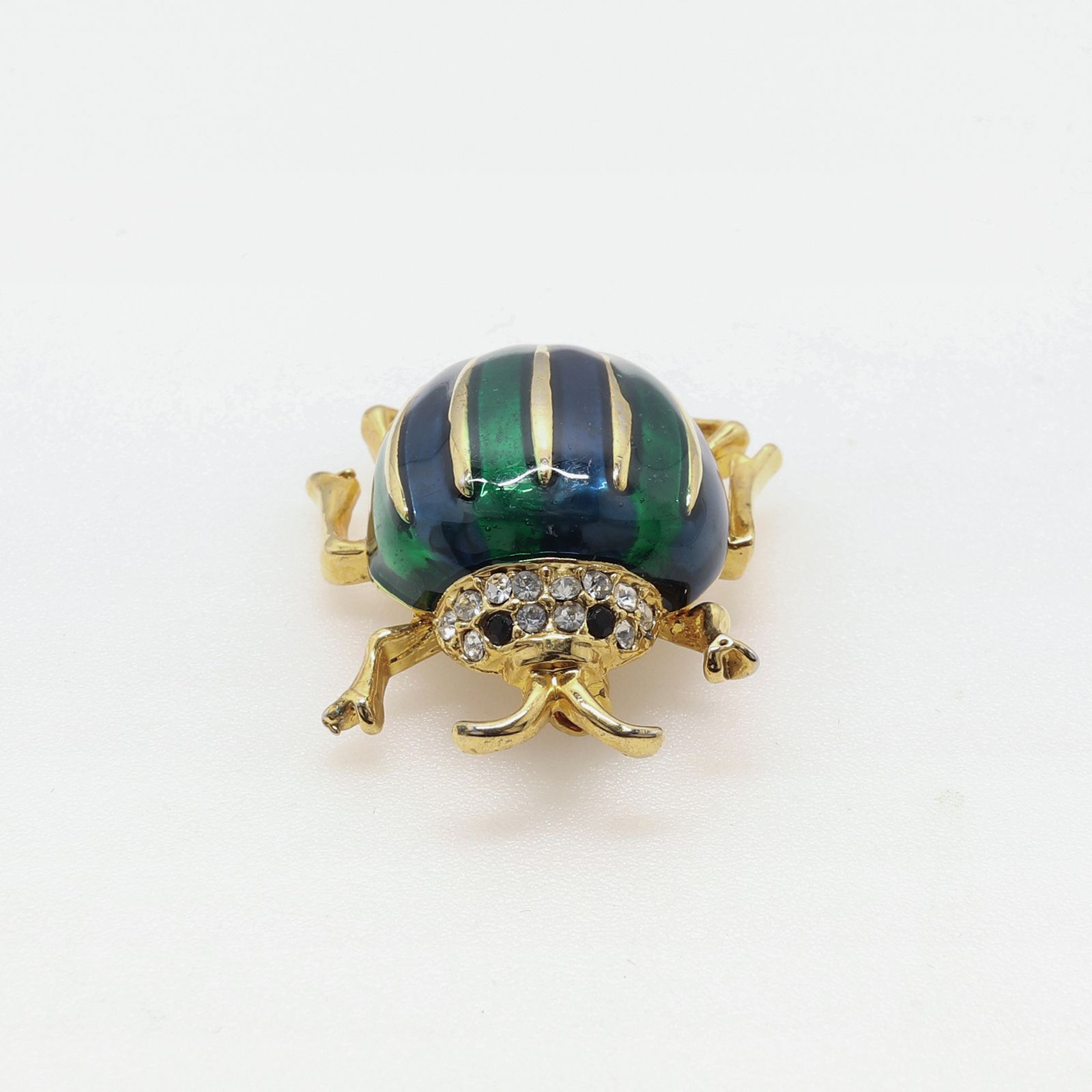 「エナメルビートル」ブローチ ヨーロッパ