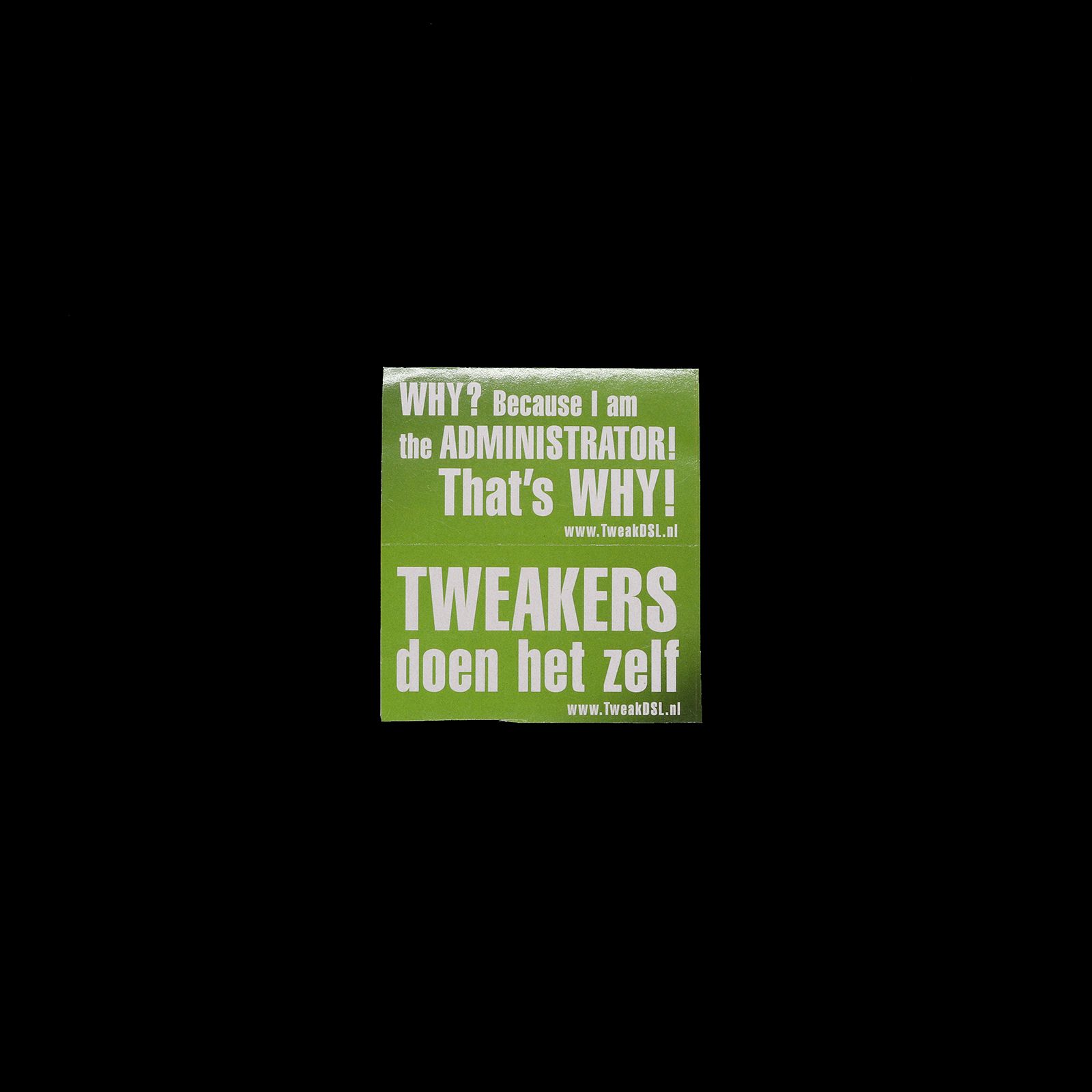 「TWEAKERS」ヴィンテージステッカー ヨーロッパ