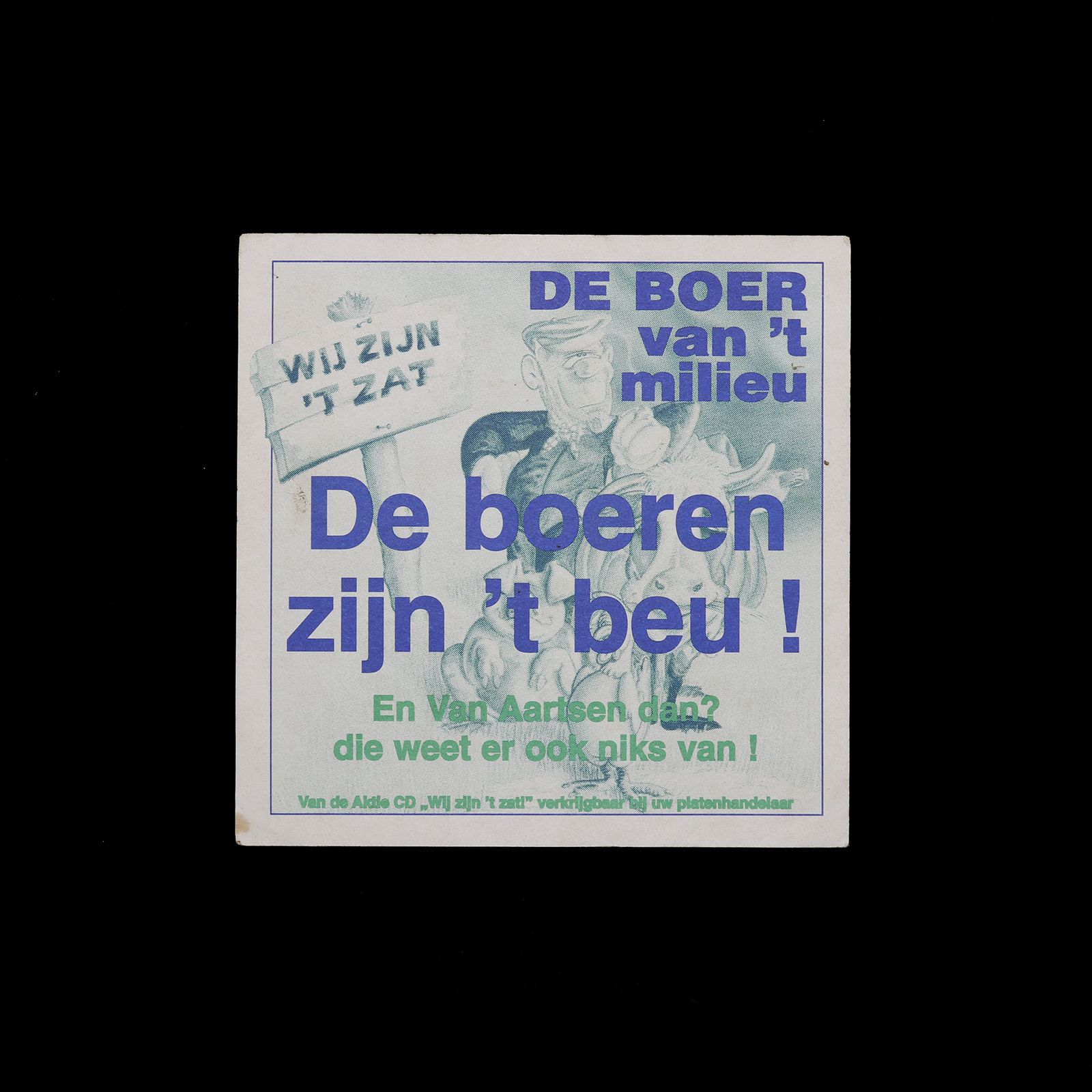 「De boeren zijn't beu !」ヴィンテージステッカー ヨーロッパ