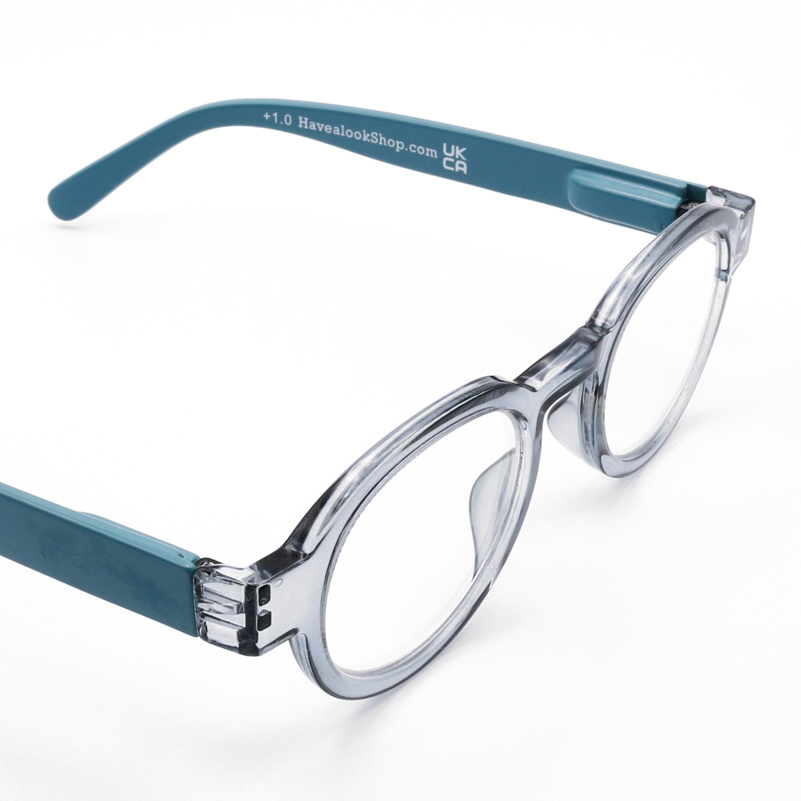 「CIRCLE TWIST」ブルーライトリーディンググラス GRAY×BLUE