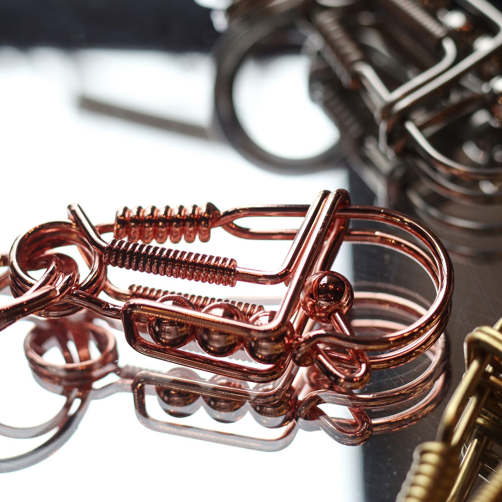 Metal Wire Carabiner ブラック