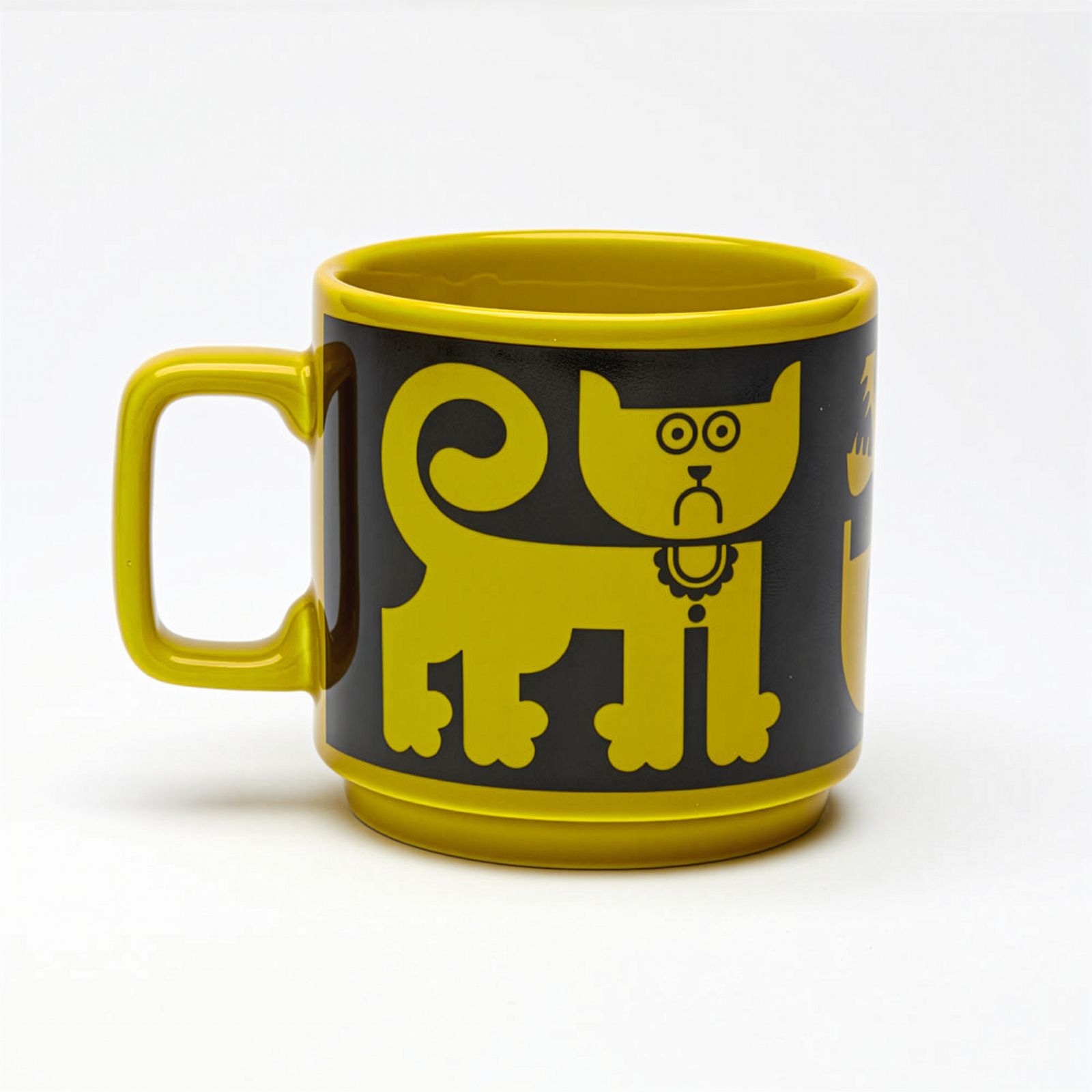 HORNSEA Mug "Cat & Piranha Chartreuse" Magpie x HORNSEA