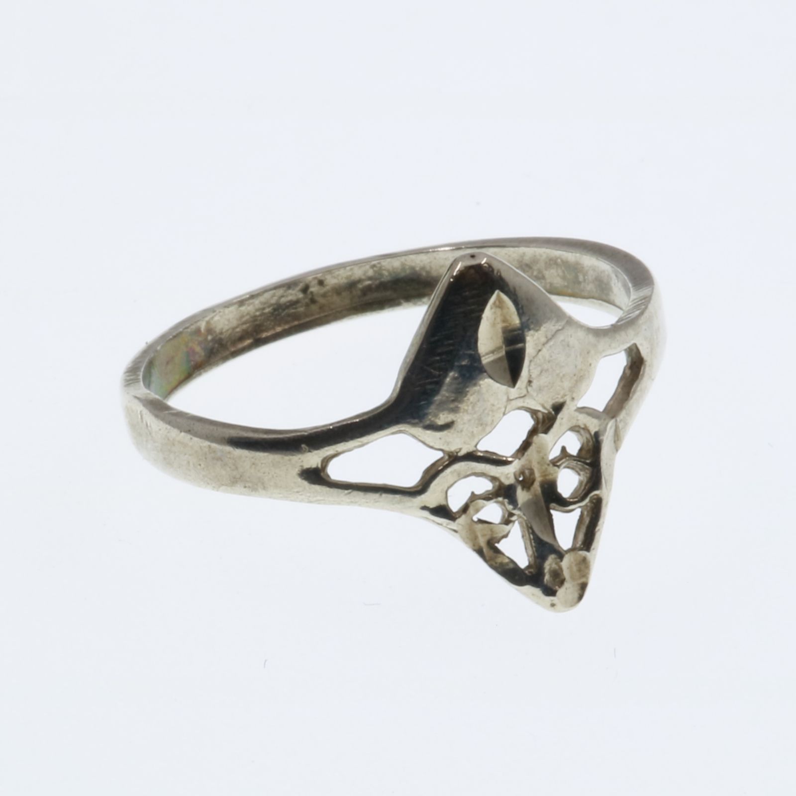 「80s オポジットハートフィリグリー」リング シルバー925 ヨーロッパ