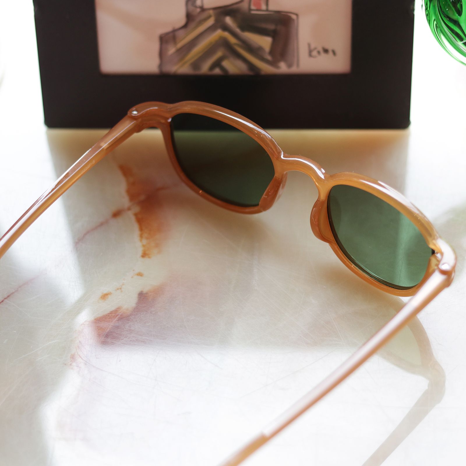「HEIN」 POLYFONIA STUDIO Session "PIET HEIN EEK × Ciqi" Sunglasses CAMEL×Green Lens
