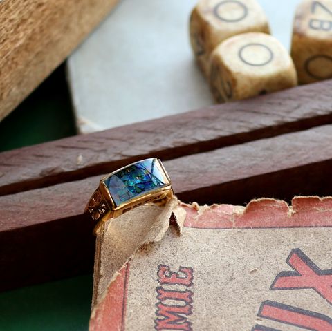 「モザイクオパール」リング ヨーロッパ