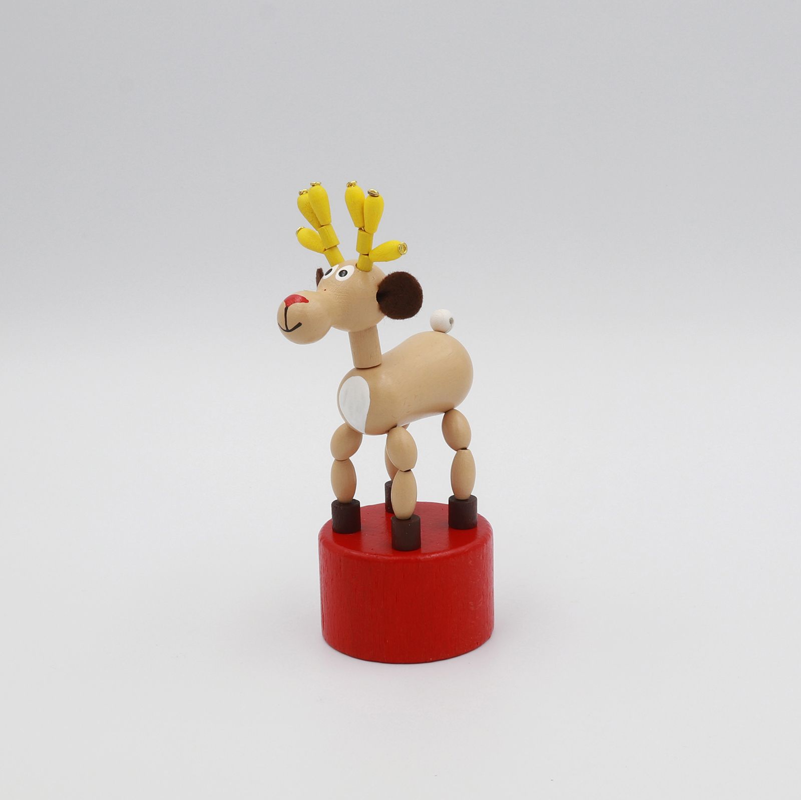 「Reindeer」DETOA Wooden Push Up Toy