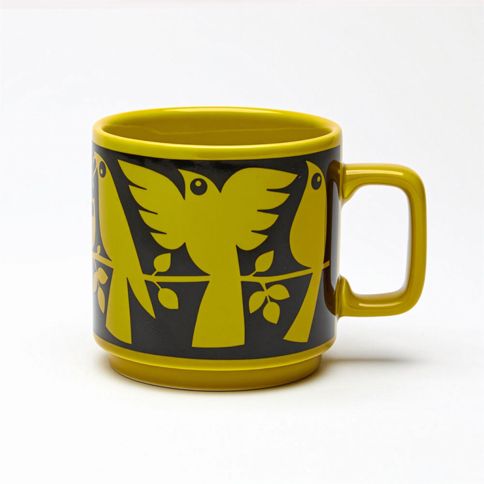 HORNSEA Mug "Birds Chartreuse" Magpie x HORNSEA