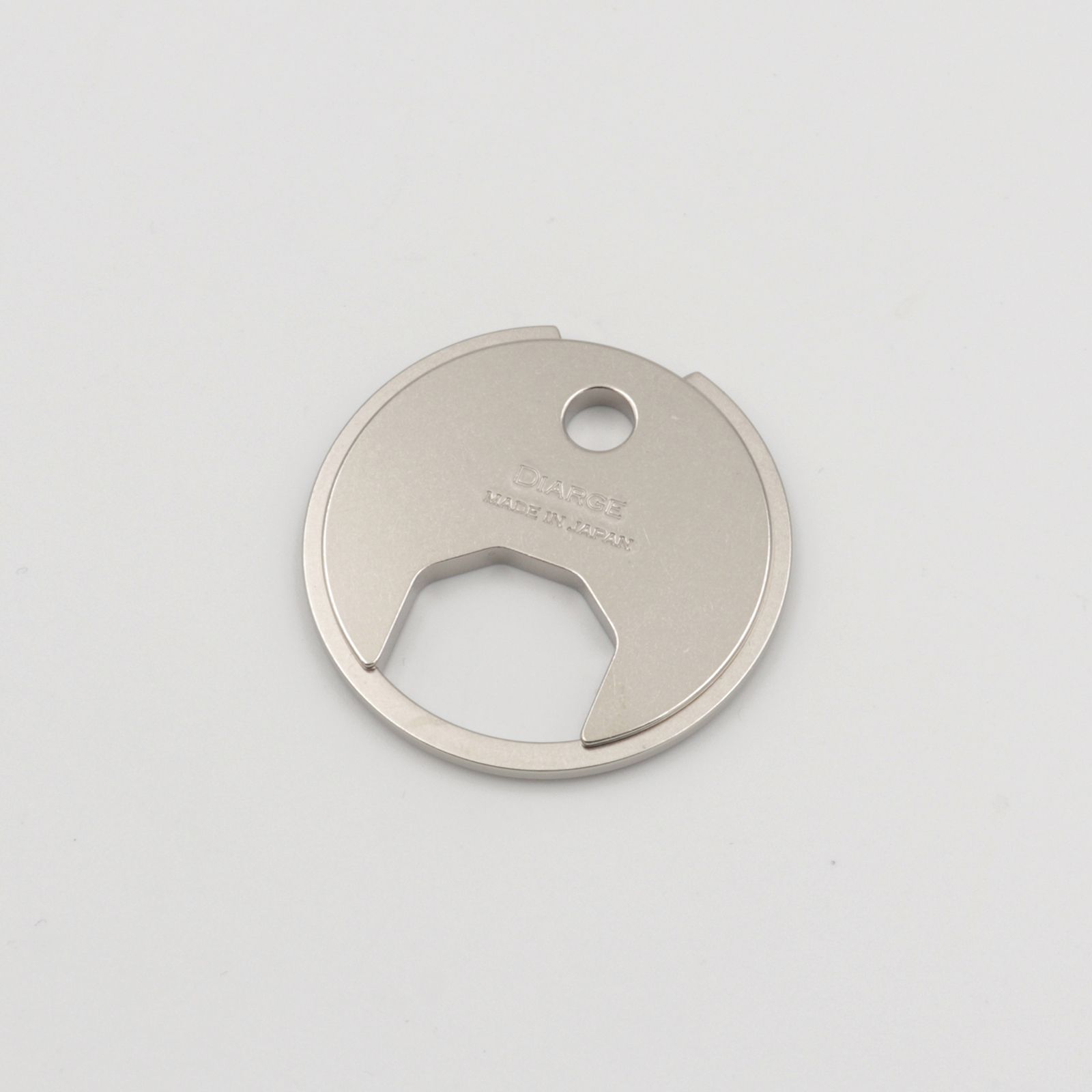 「BRASS CIRCLE KEYRING」キーリング シルバー