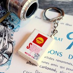 SHELL SUPER MOTOR OIL フレンチキーホルダー