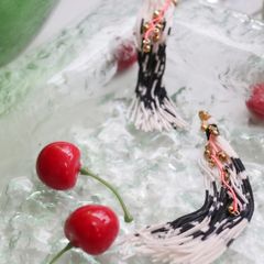 「Fete de l'eau TEO 水中花」ピアス
