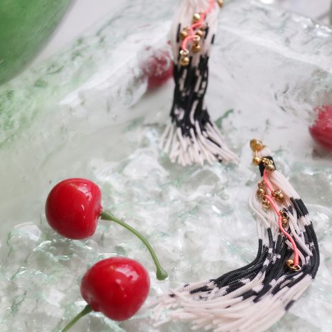 「Fete de l'eau TEO 水中花」ピアス