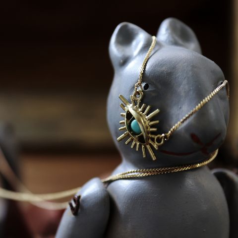 「Rock eye necklace」ネックレス ブルーアイ