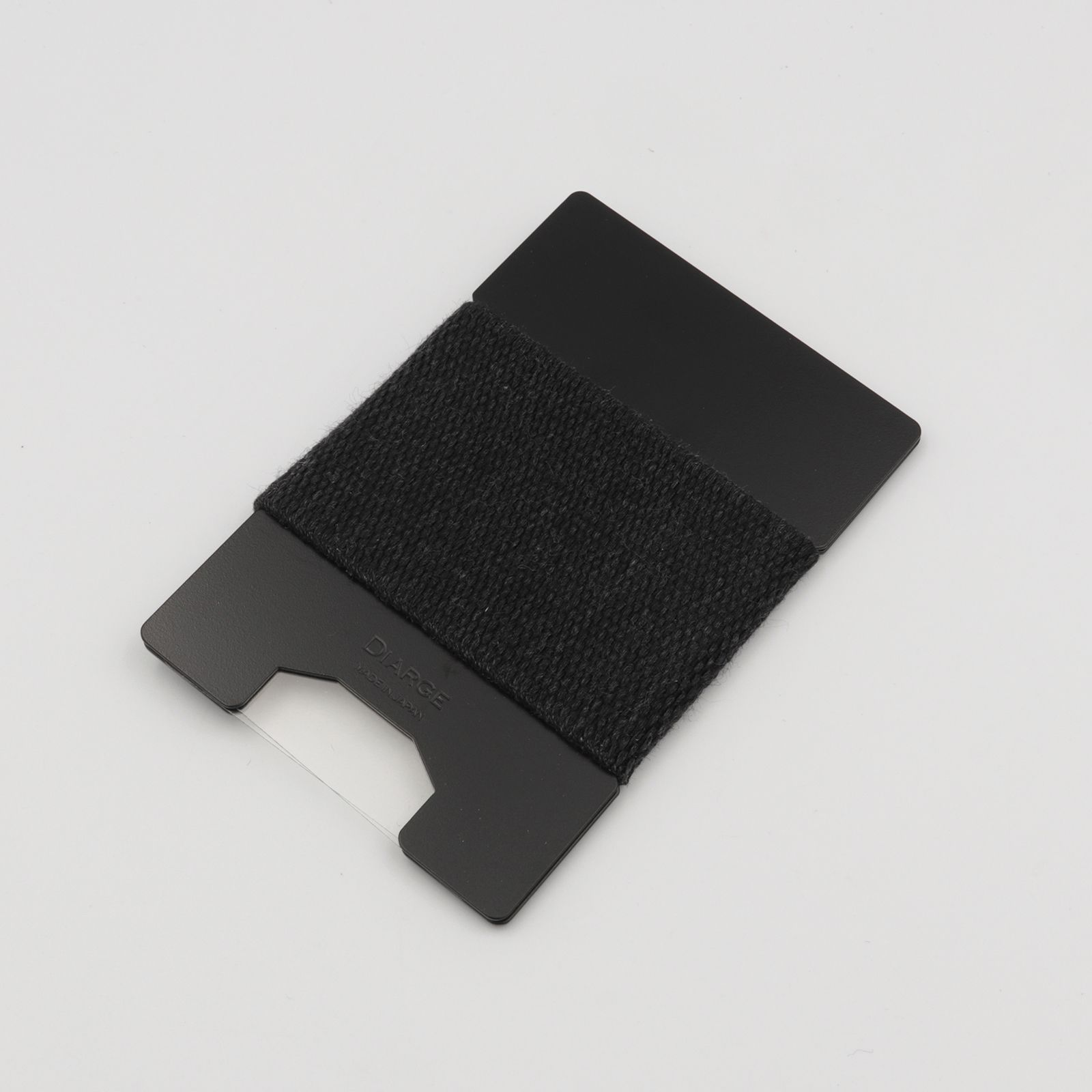 「METAL PLATE CARD HOLDER」カードケース ブラック