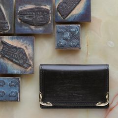 【Cramp】カードケース UKブライドルレザー 名刺入れ ブラック