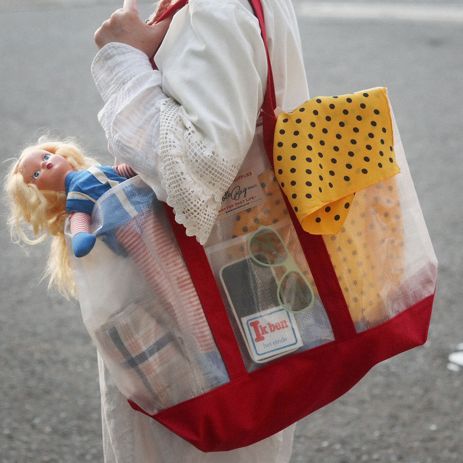 「PE TOTE BAG L」ナチュラル