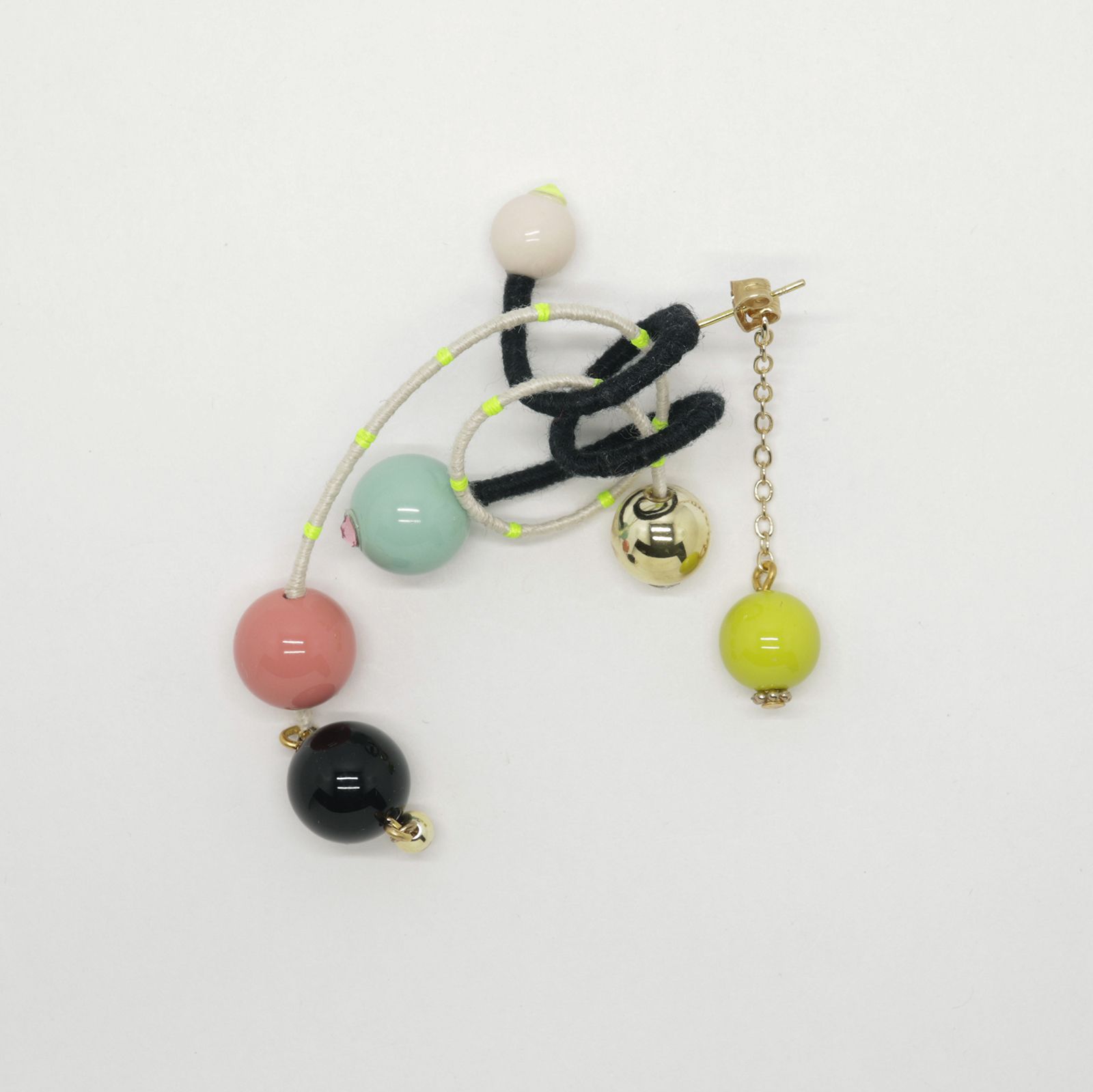 「STICK Atome」ピアス（片耳）【La cosmologie de sachikoism】