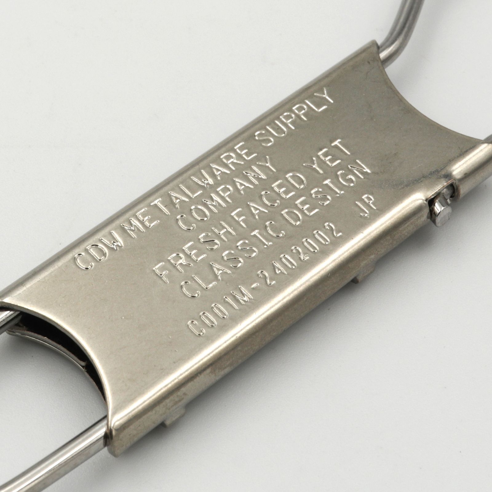「gordon Typography with Chain」キーリング ニッケル