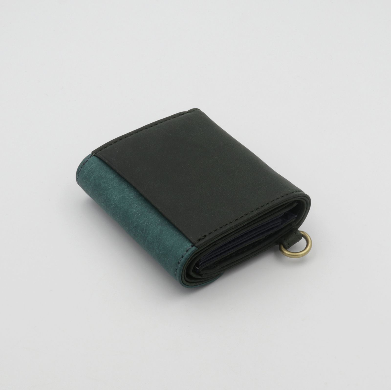 「PUFU」コンパクト財布 グリーン