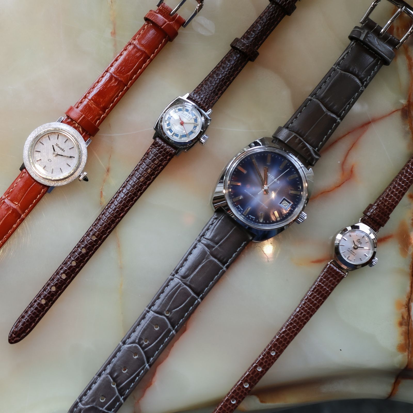「CAIENA」date watch デッドストック1950s 手巻き スイス メンズ