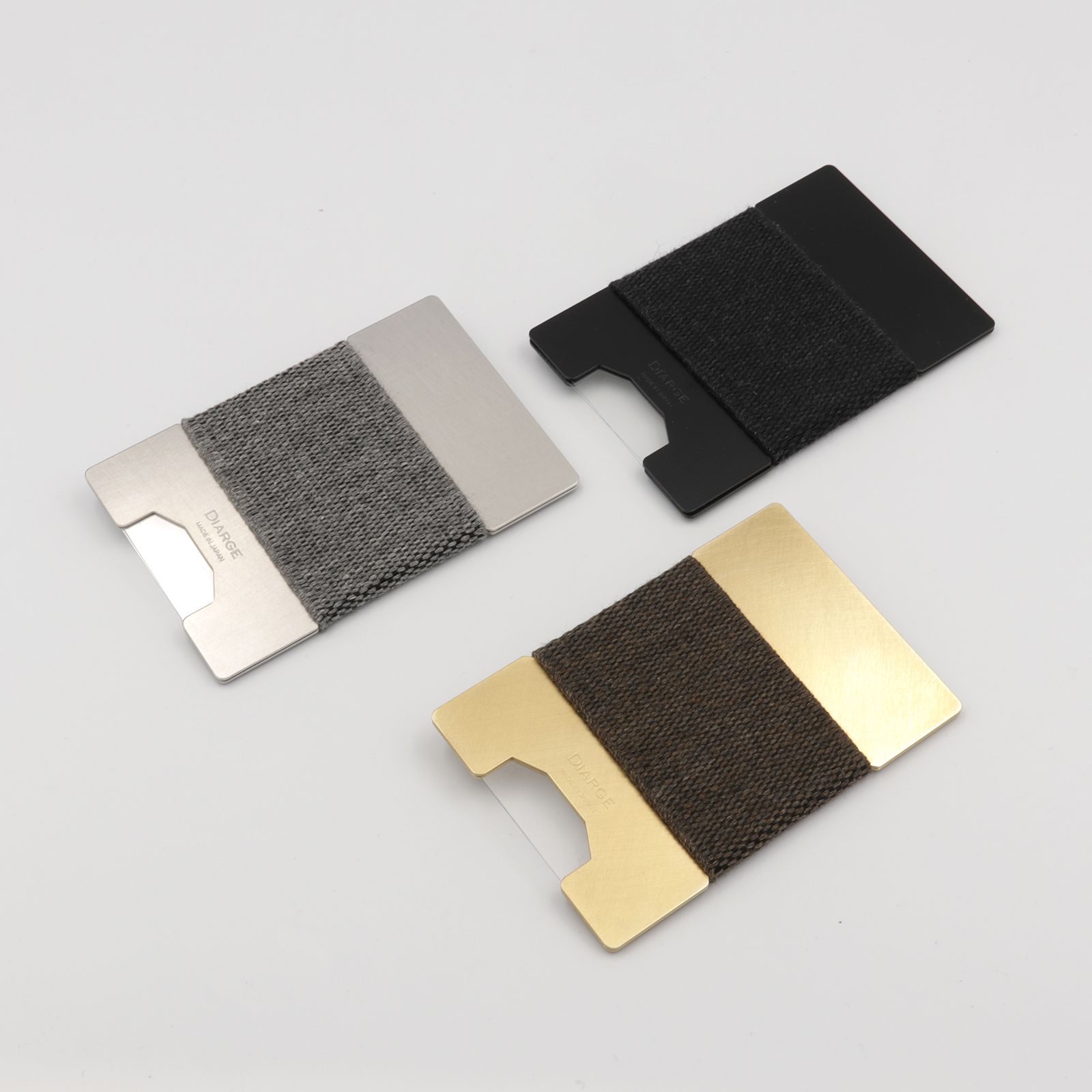 「METAL PLATE CARD HOLDER」カードケース ブラック