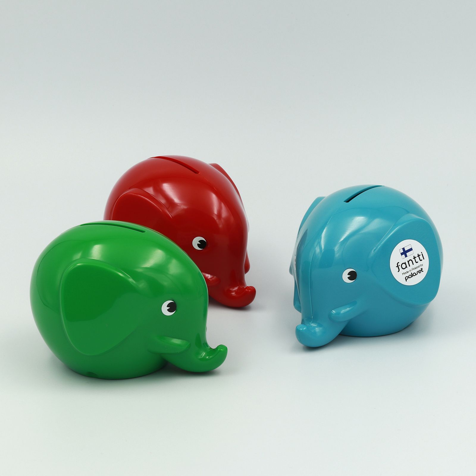 「Fantti」エレファントバンクS ミントグリーン 貯金箱
