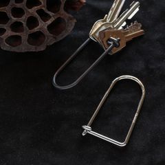 「SINGLE LINE KEYRING」キーリング シルバー