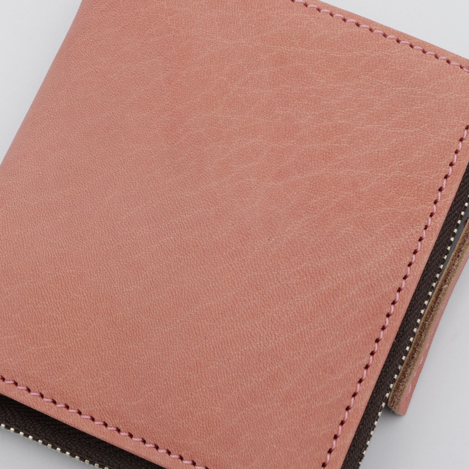 「BOTANICAL」 Lファスナー短財布 ピンク（桜染め）