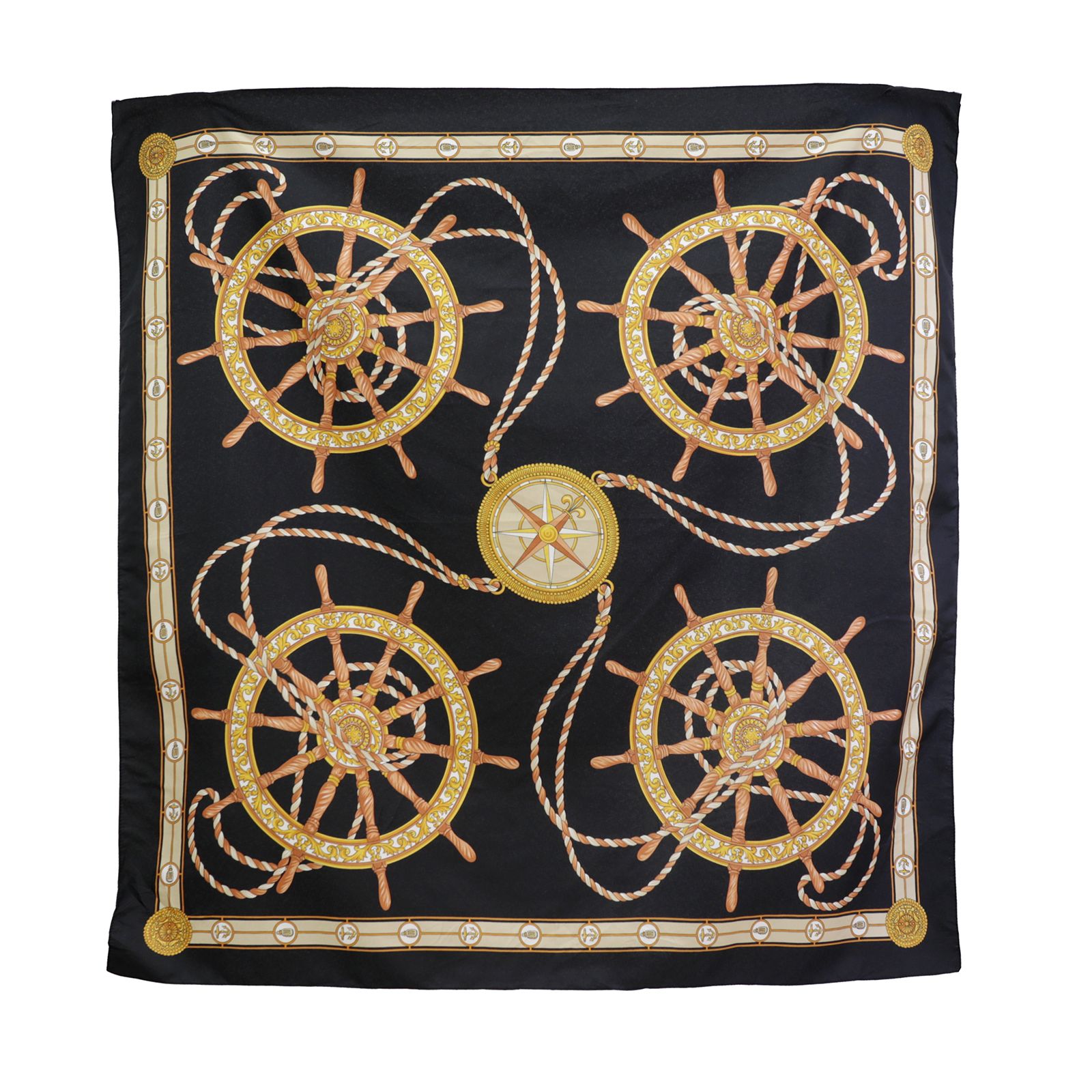 「ゴールデンヘルム」ヴィンテージスカーフ ヨーロッパ