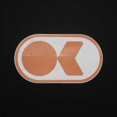 「OK」ヴィンテージステッカー ヨーロッパ
