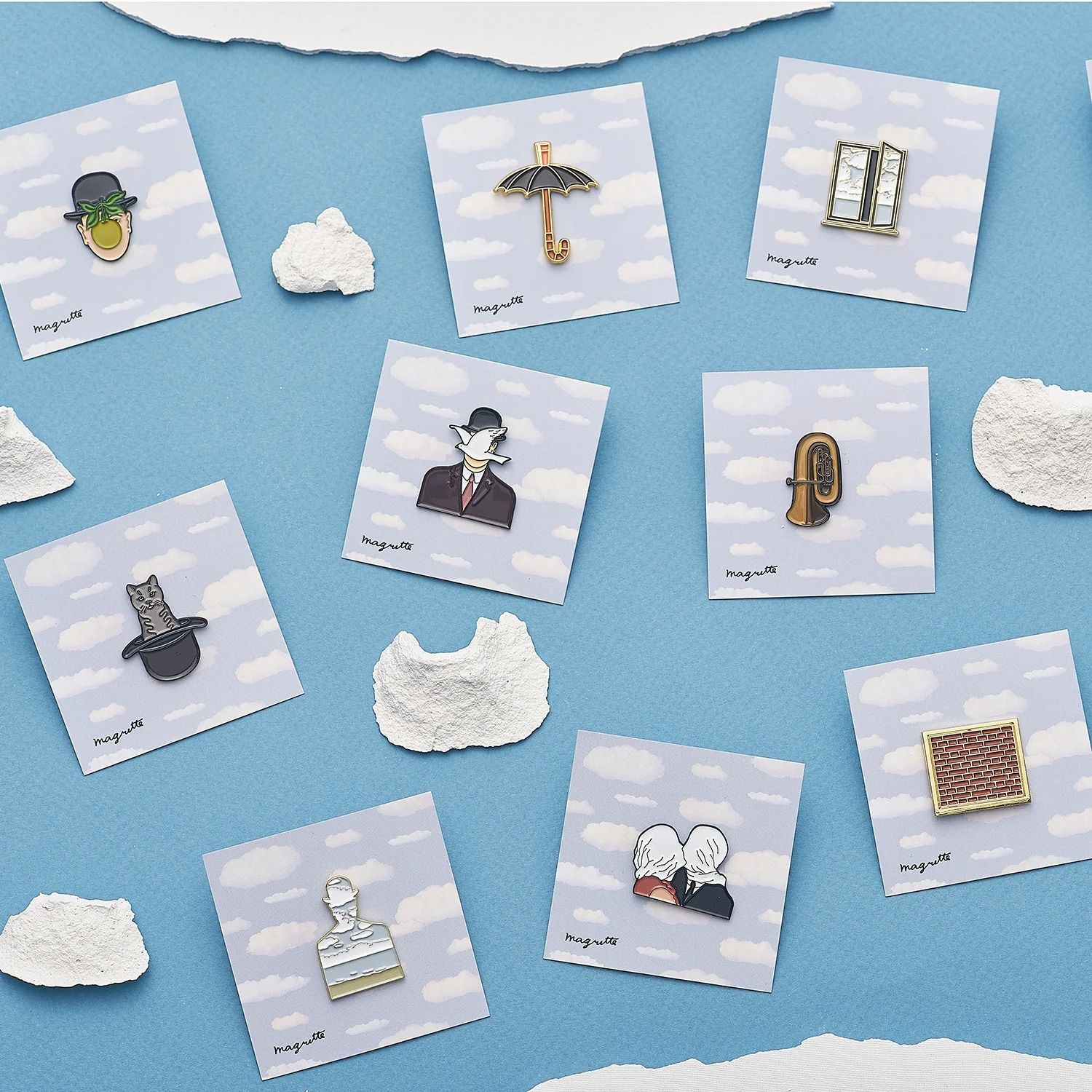 「Silhouette」ピンズ ルネ・マグリット