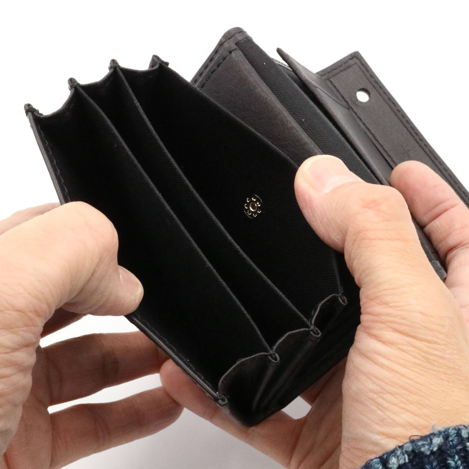 【送料無料対象外】「millefoglie II P25」ミニ財布（左利き） ブラック
