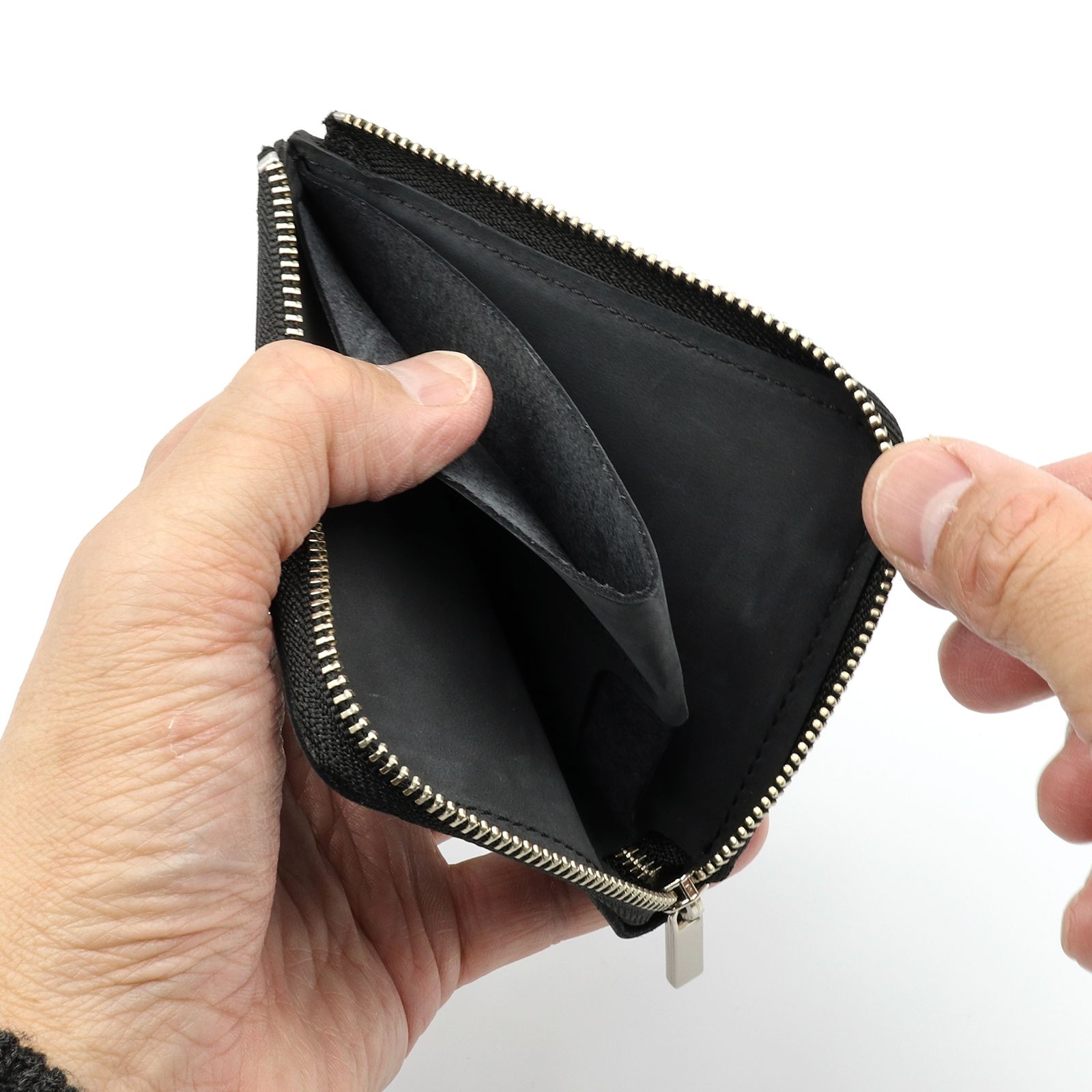「兼ね備える」キーウォレット 銀スリ