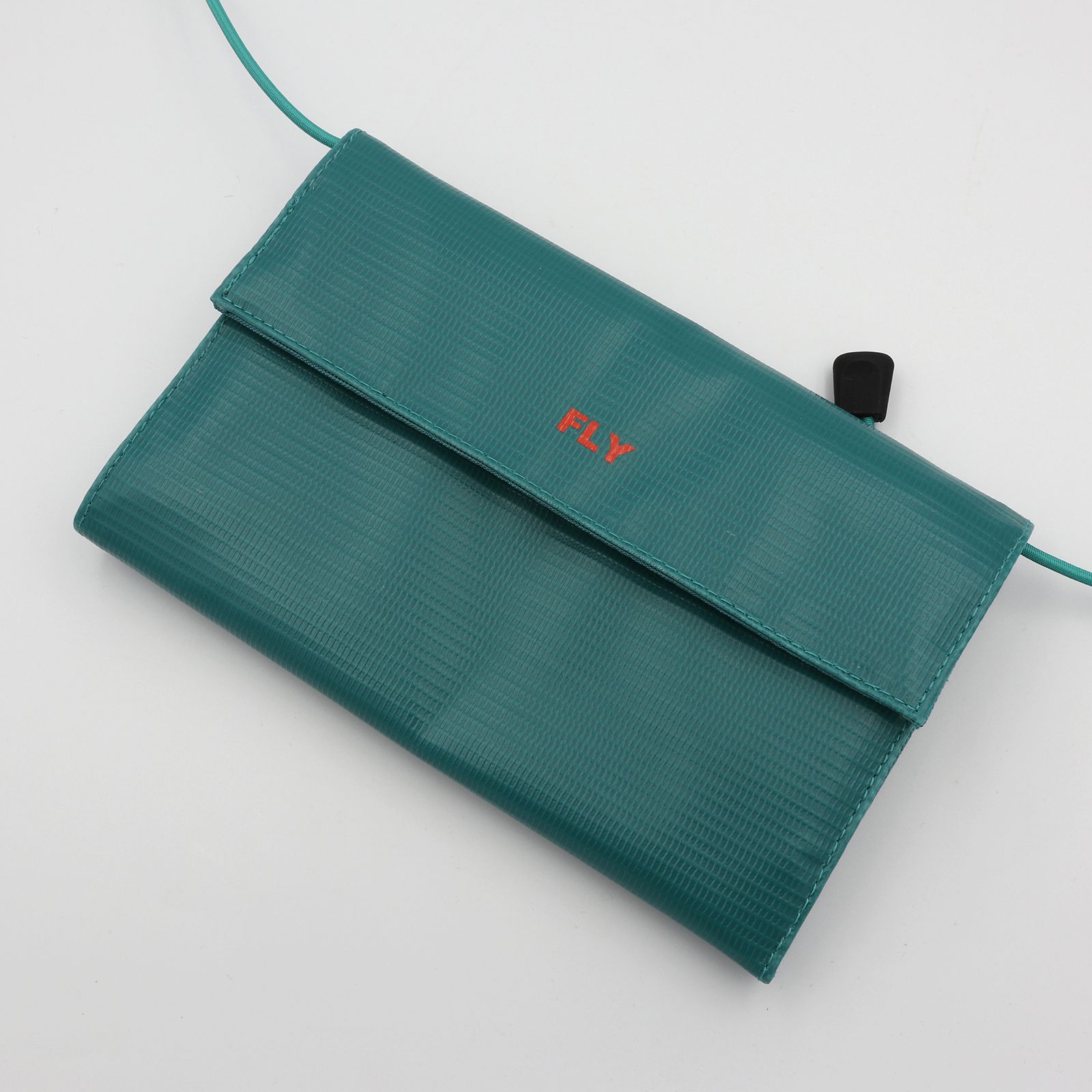 「FLY Long Wallet」ショルダーウォレットXL エメラルド