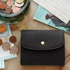 「PUFU」ミドル財布 ブラック