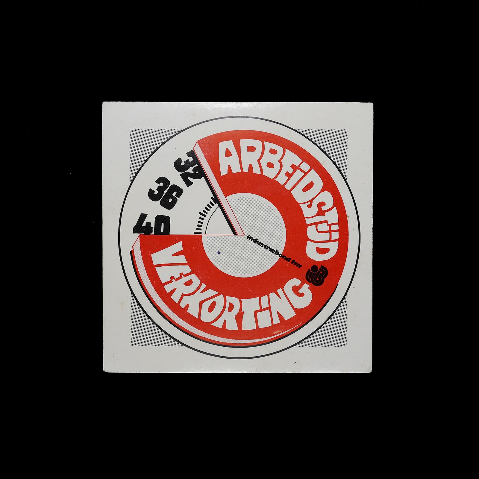 「ARBEIDSTIJD VERKORTING」ヴィンテージステッカー ヨーロッパ