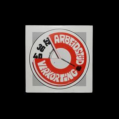 「ARBEIDSTIJD VERKORTING」ヴィンテージステッカー ヨーロッパ