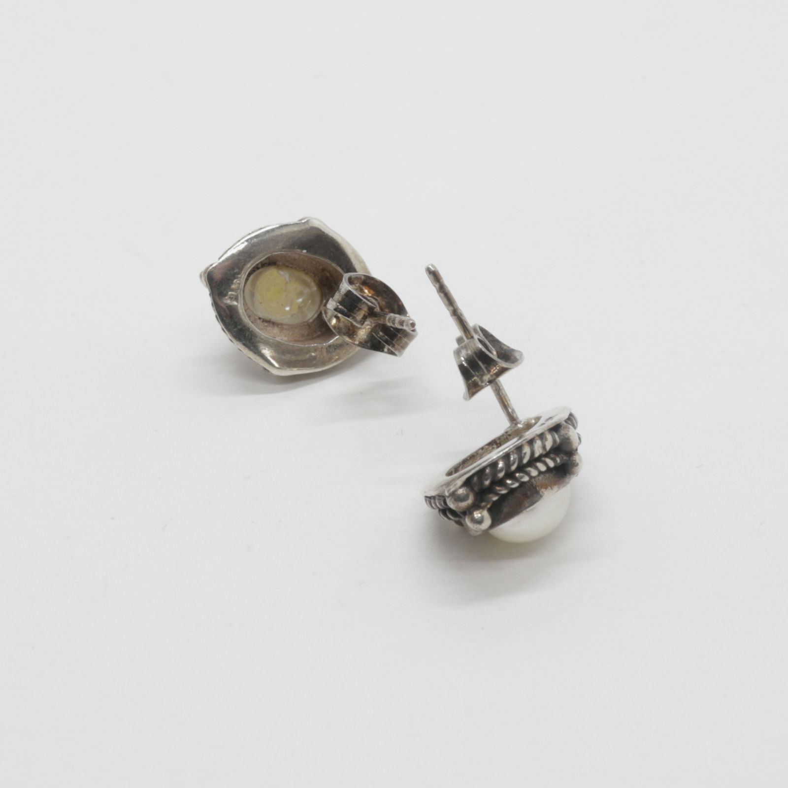 「パールオンオーバル」ピアス ヨーロッパ silver925