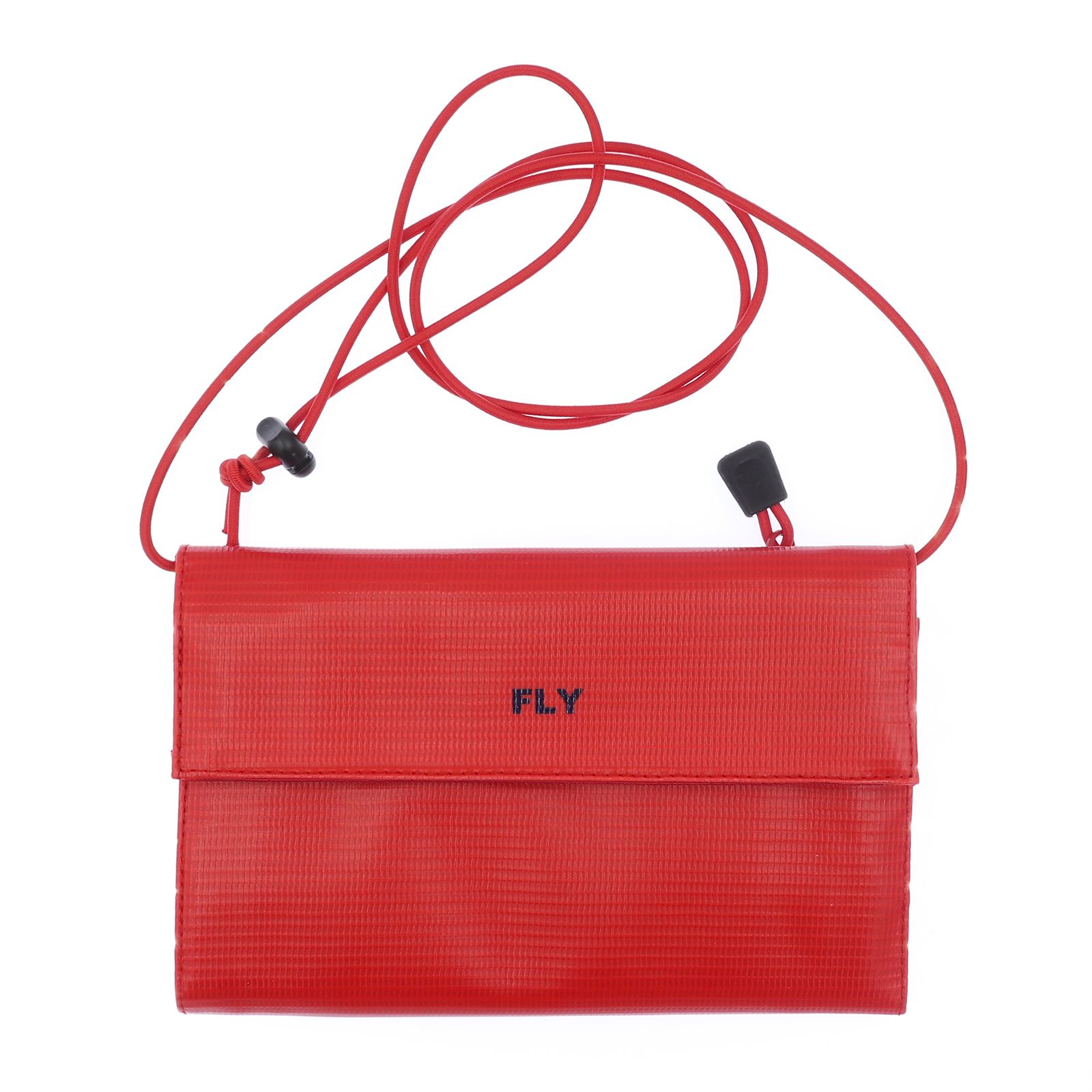 「FLY Long Wallet」ショルダーウォレットXL レッド